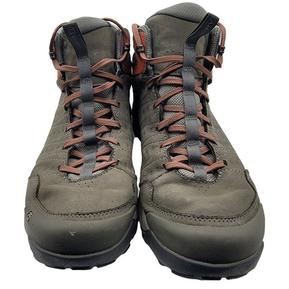 Oboz Sypes Mens 12 Gray Hiking Boots Mid Leather B-Dry Waterproof Camping main image 10